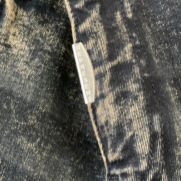 Represent denim gray bleach dyed jeans with raw hem Size 30 - Picture 4 of 4